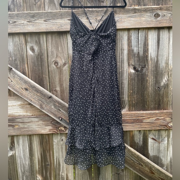 Mi Ami Black Polka Dot Ruffle Dress Size M - Picture 6 of 10